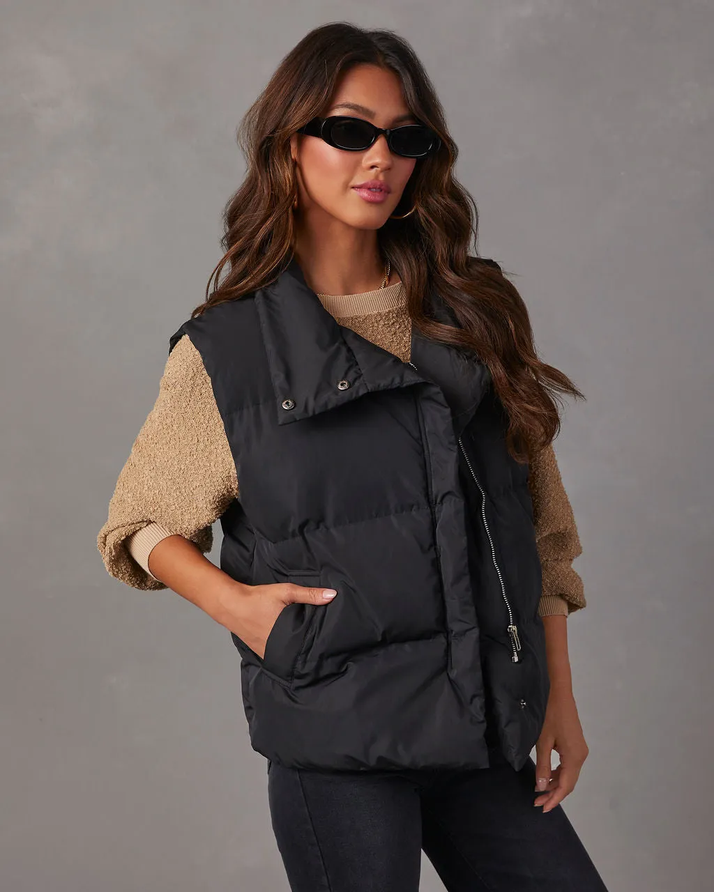 Anna Pocketed Puffer Vest