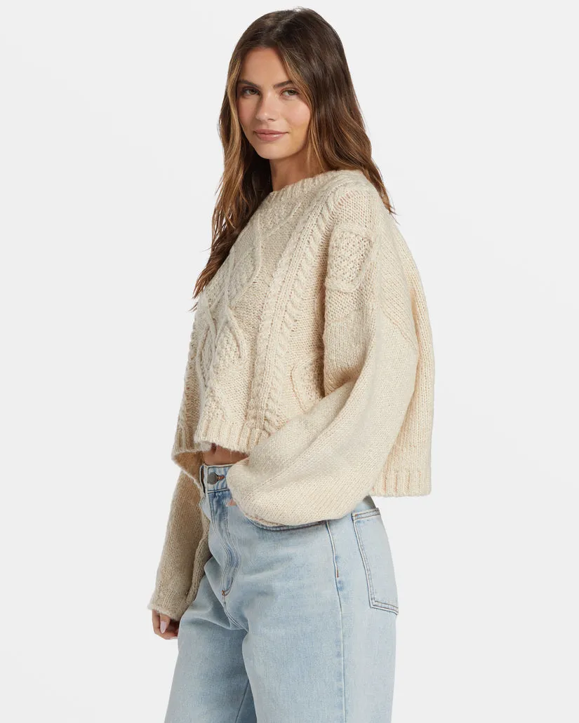 BILLABONG Modern Love Cableknit Sweater