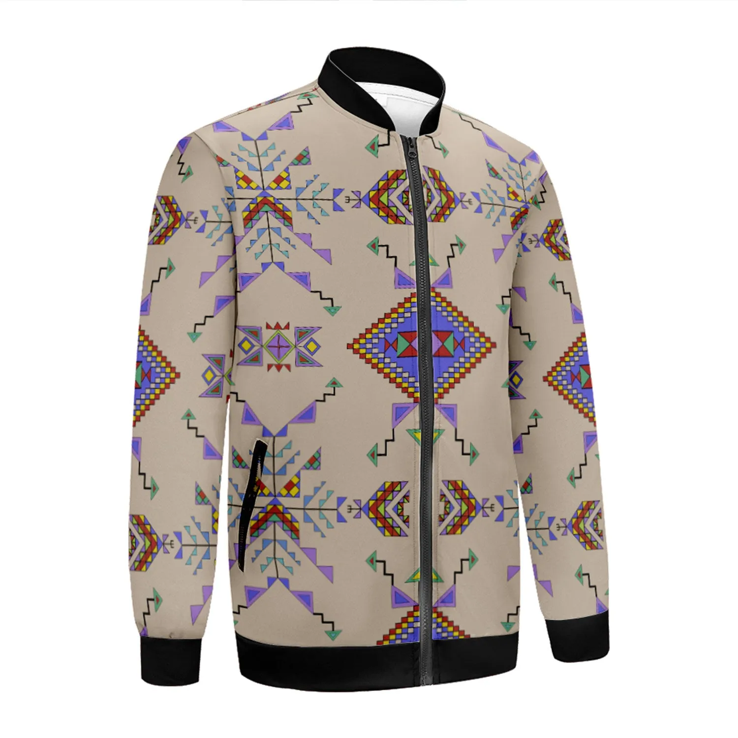 Buffalo Jump Hide Zippered Collared Lightweight Jacket