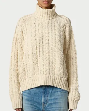 Cable Turtleneck Sweater