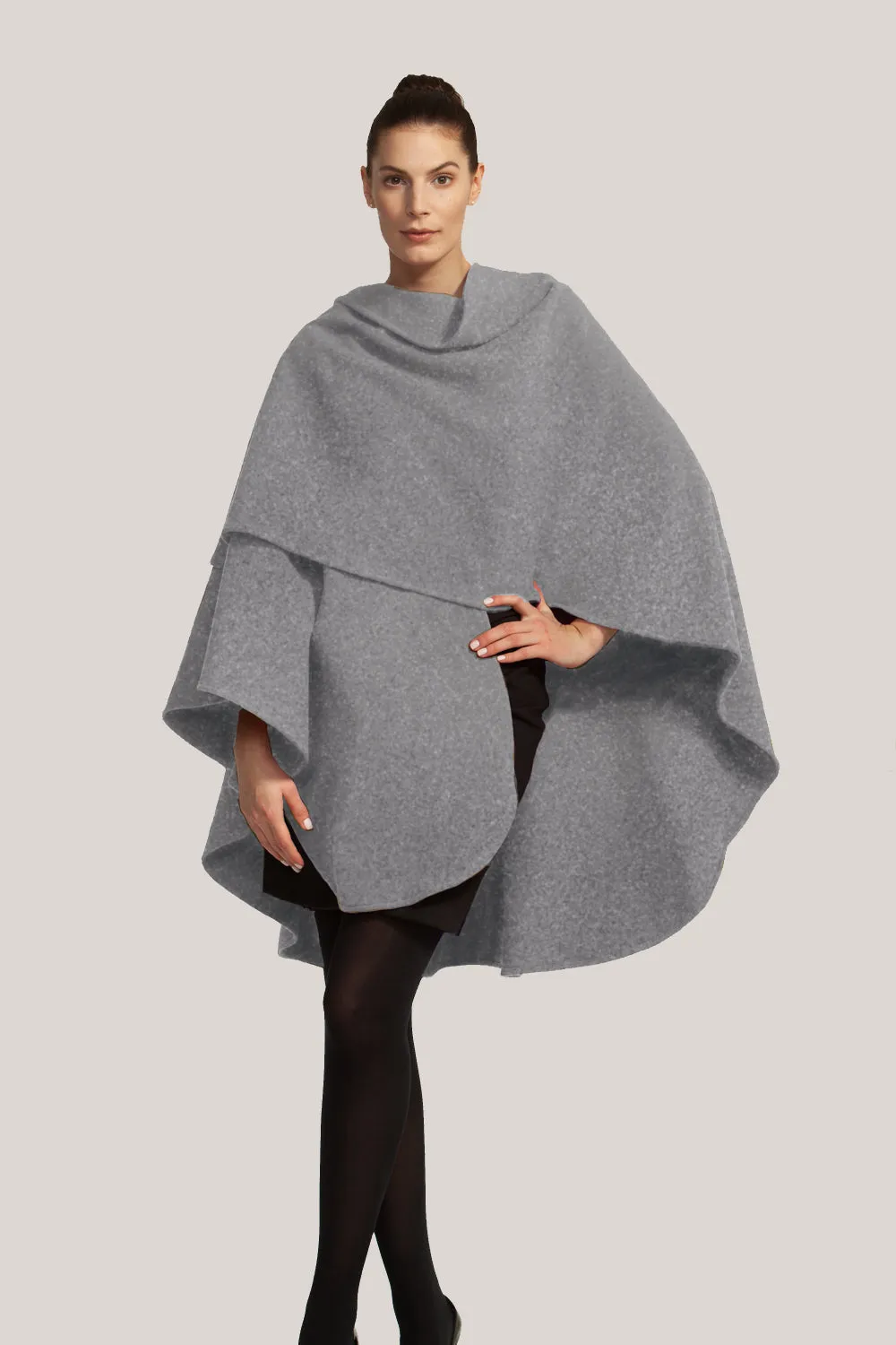 Cashmere & Wool Short Cape 993