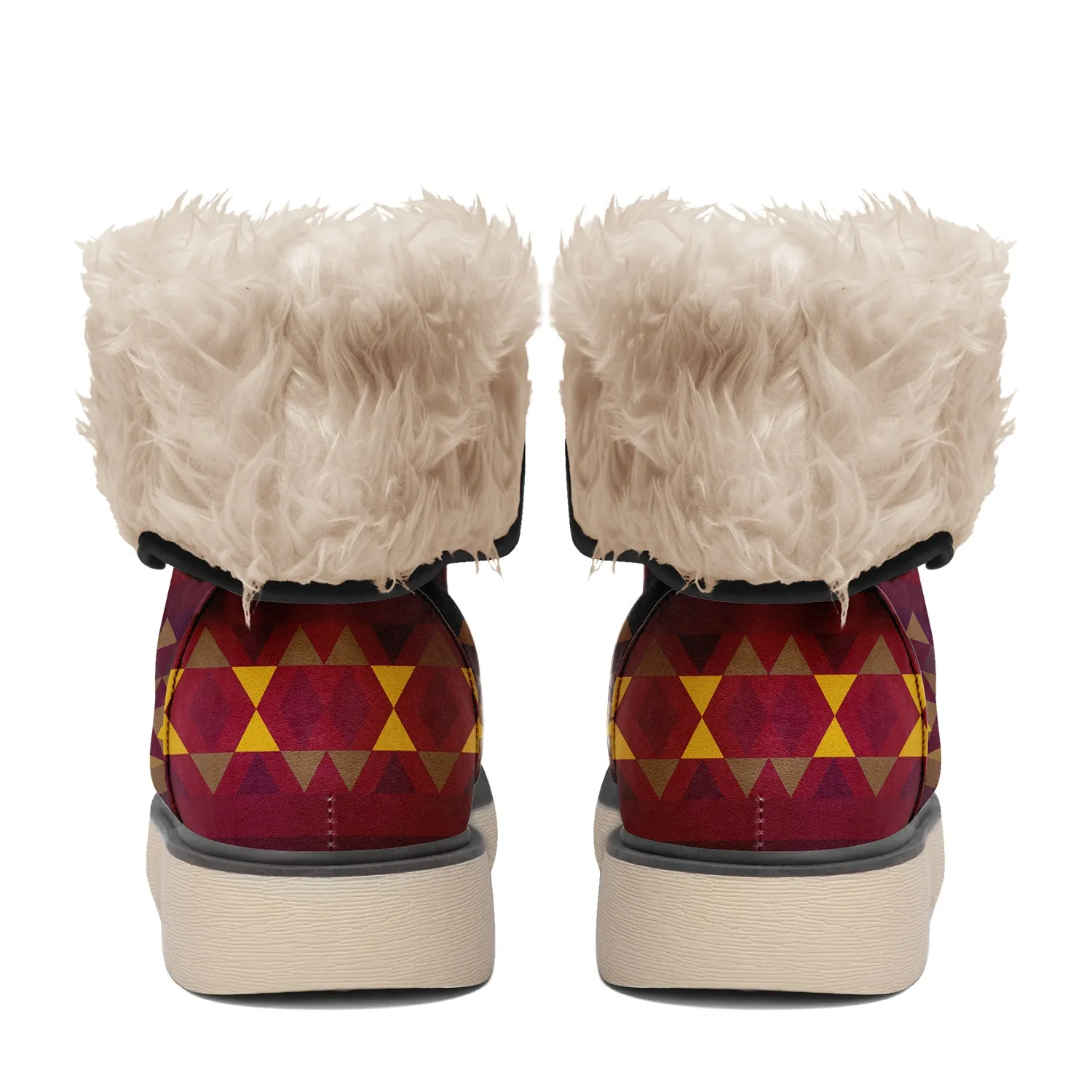 Gold Wool Polar Winter Boots