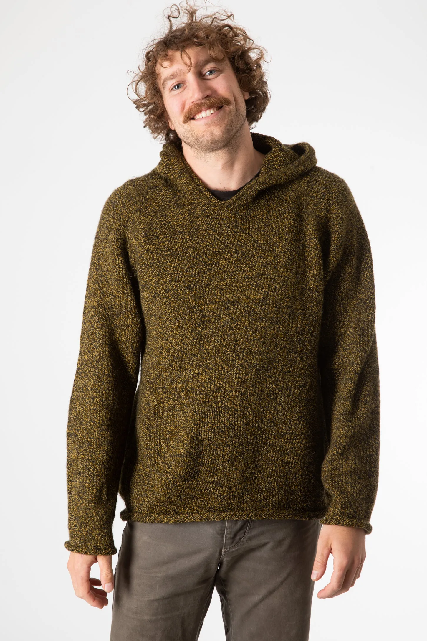 Hooded Unisex Alpaca Sweater