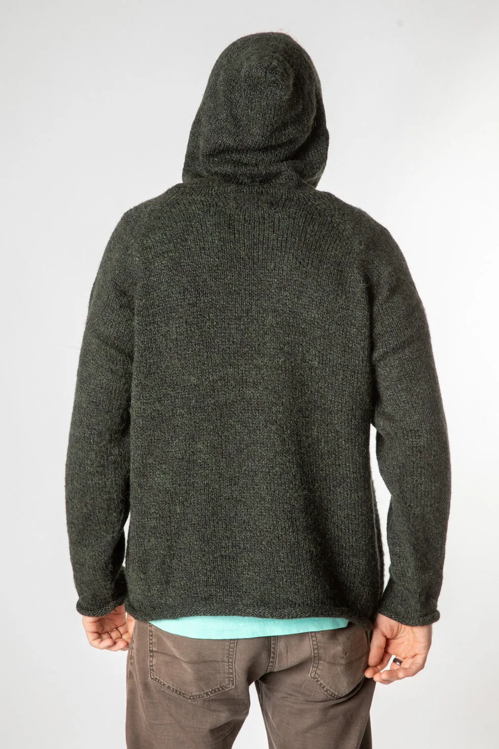 Hooded Unisex Alpaca Sweater