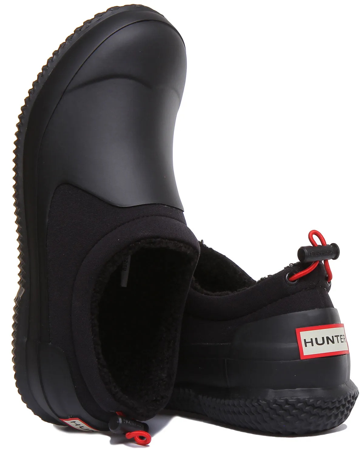 Hunter Sherpa Shoes In Black For Women