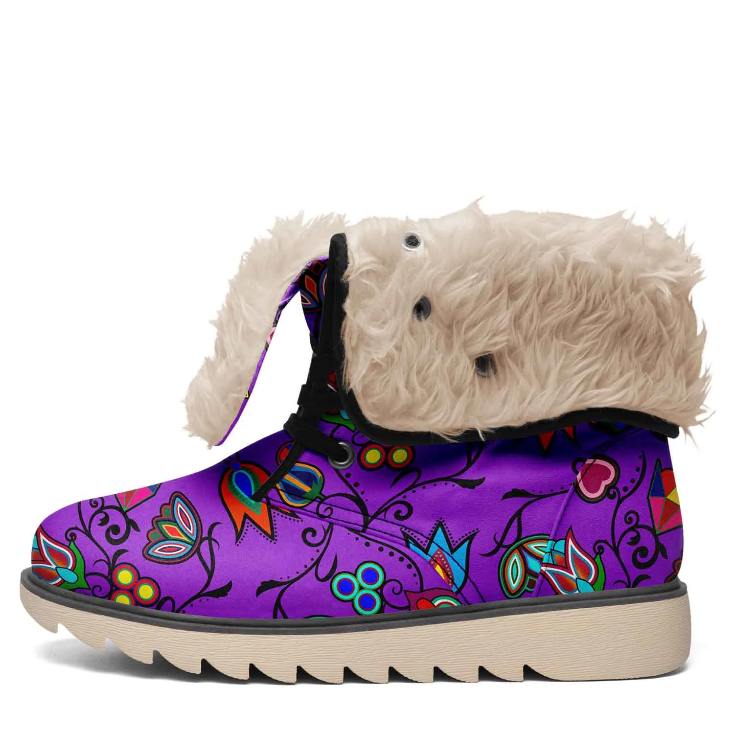 Indigenous Paisley Dark Orchid Polar Winter Boots