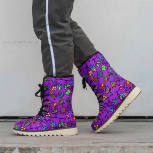 Indigenous Paisley Dark Orchid Polar Winter Boots