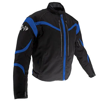 Joe Rocket Crossfire Mens Textile Jacket Black/Blue