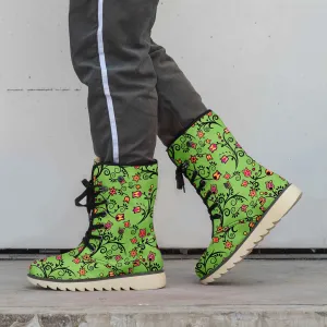 LightGreen Yellow Star Polar Winter Boots