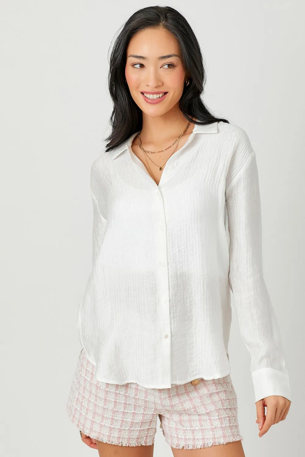 Lightweight Airy Button Down