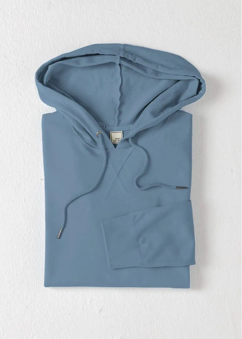 Lightweight SWET-Hoodie | Medium Blue