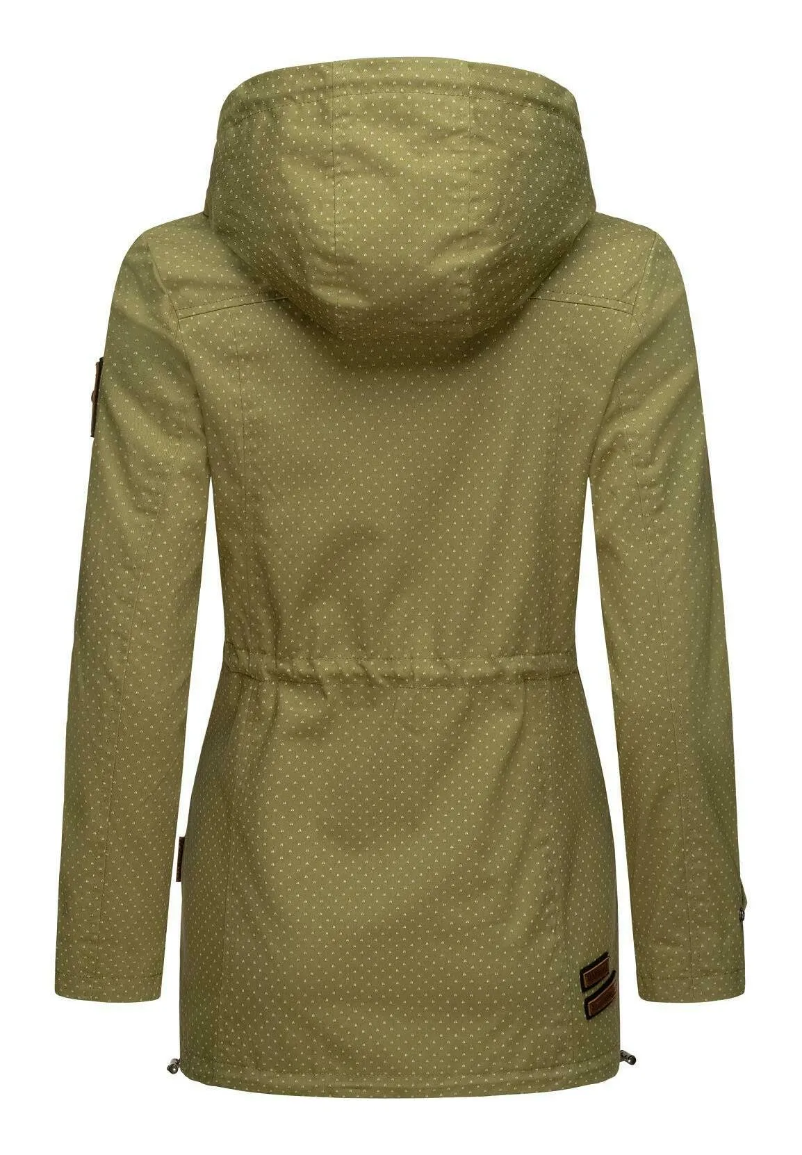 Marikoo parka with zip, green