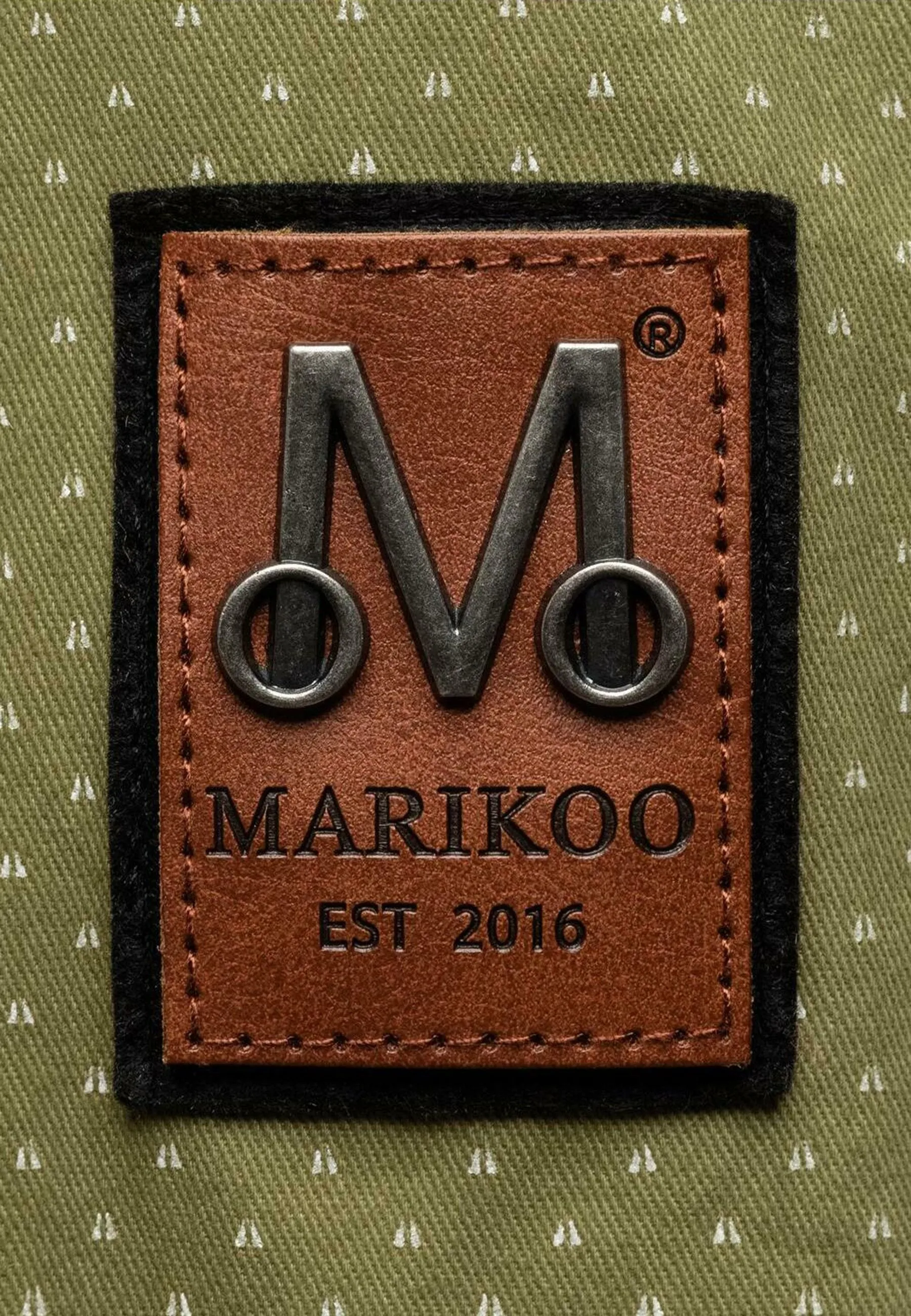 Marikoo parka with zip, green