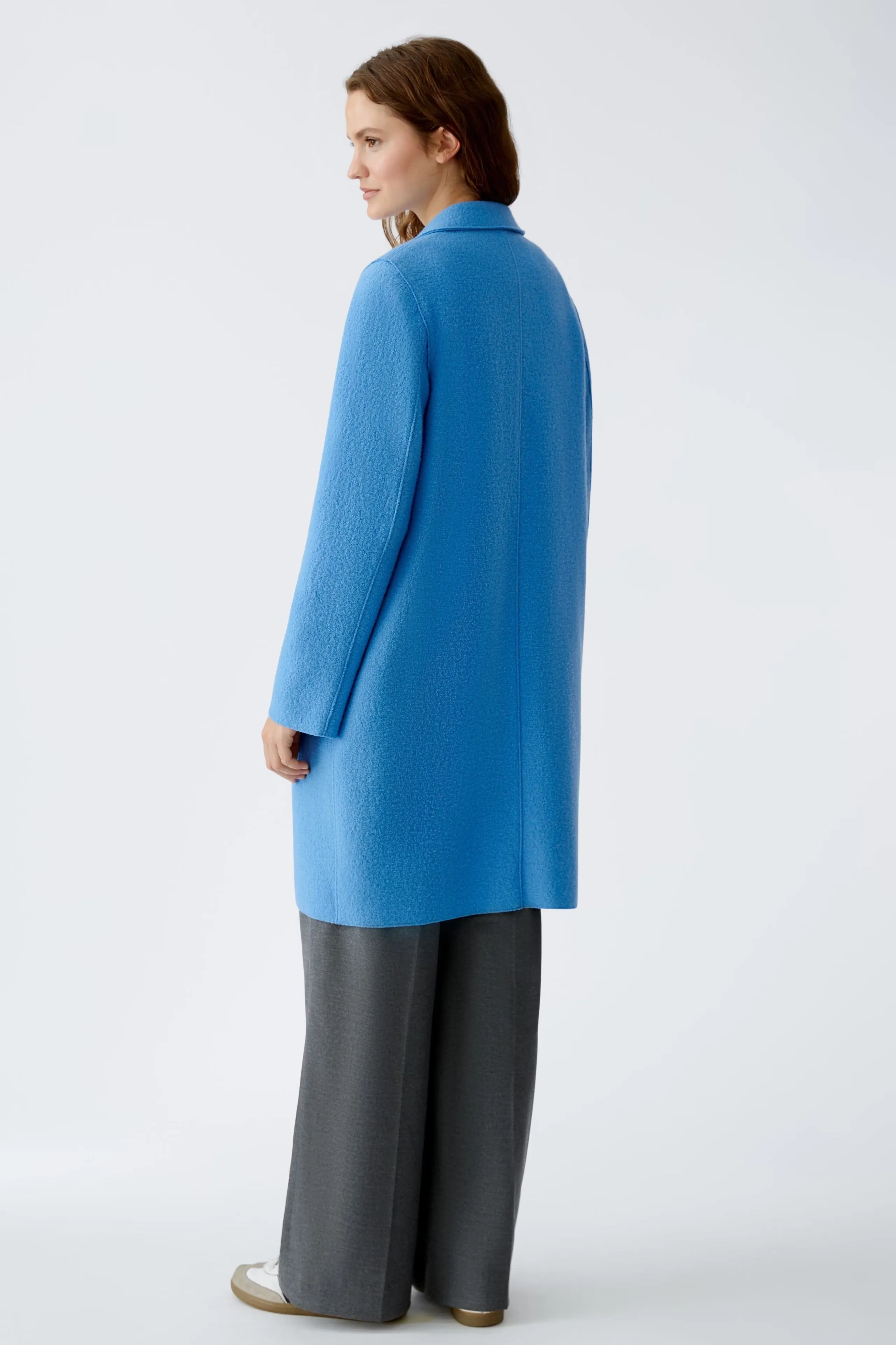 Oui Mayson Wool Coat Corn Flower