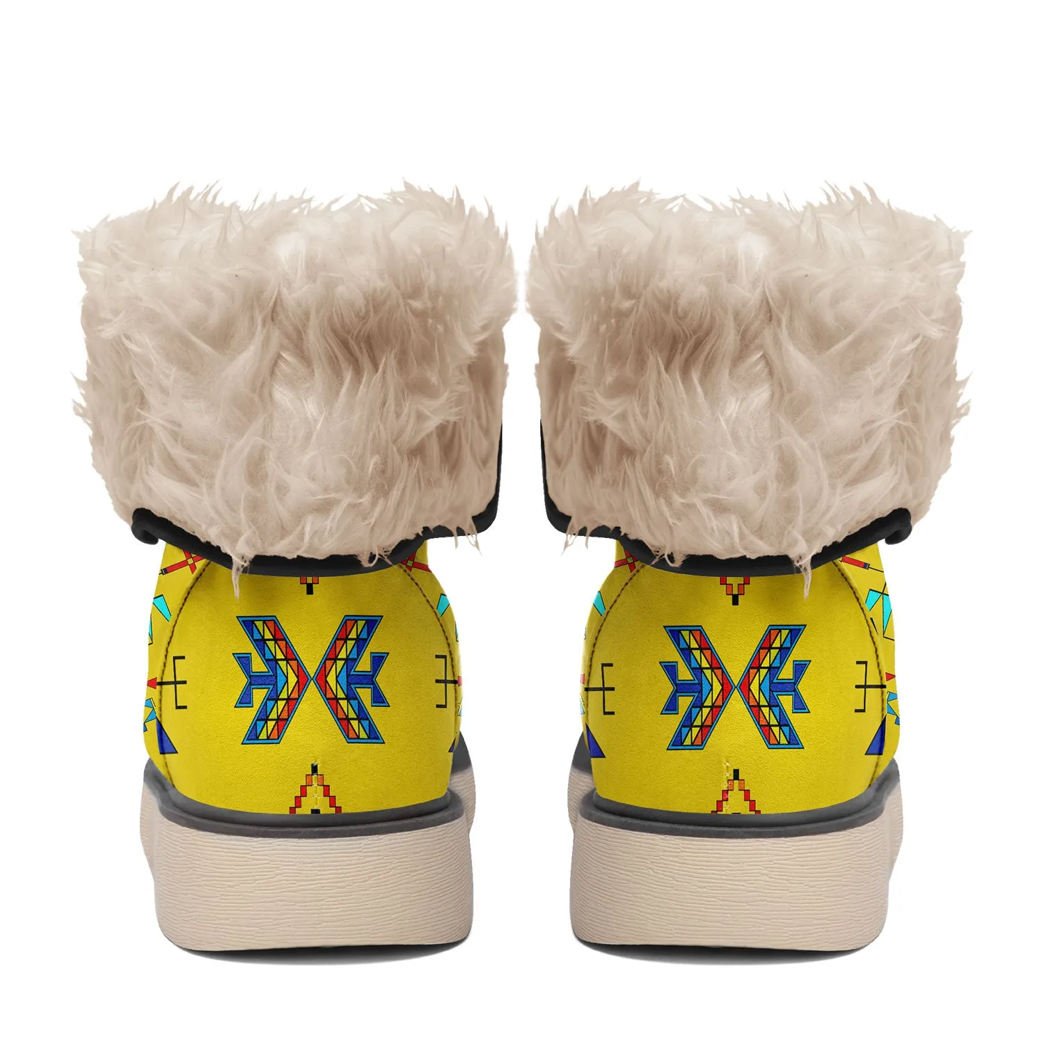 Rainy Chief Rainbow Yellow Polar Winter Boots