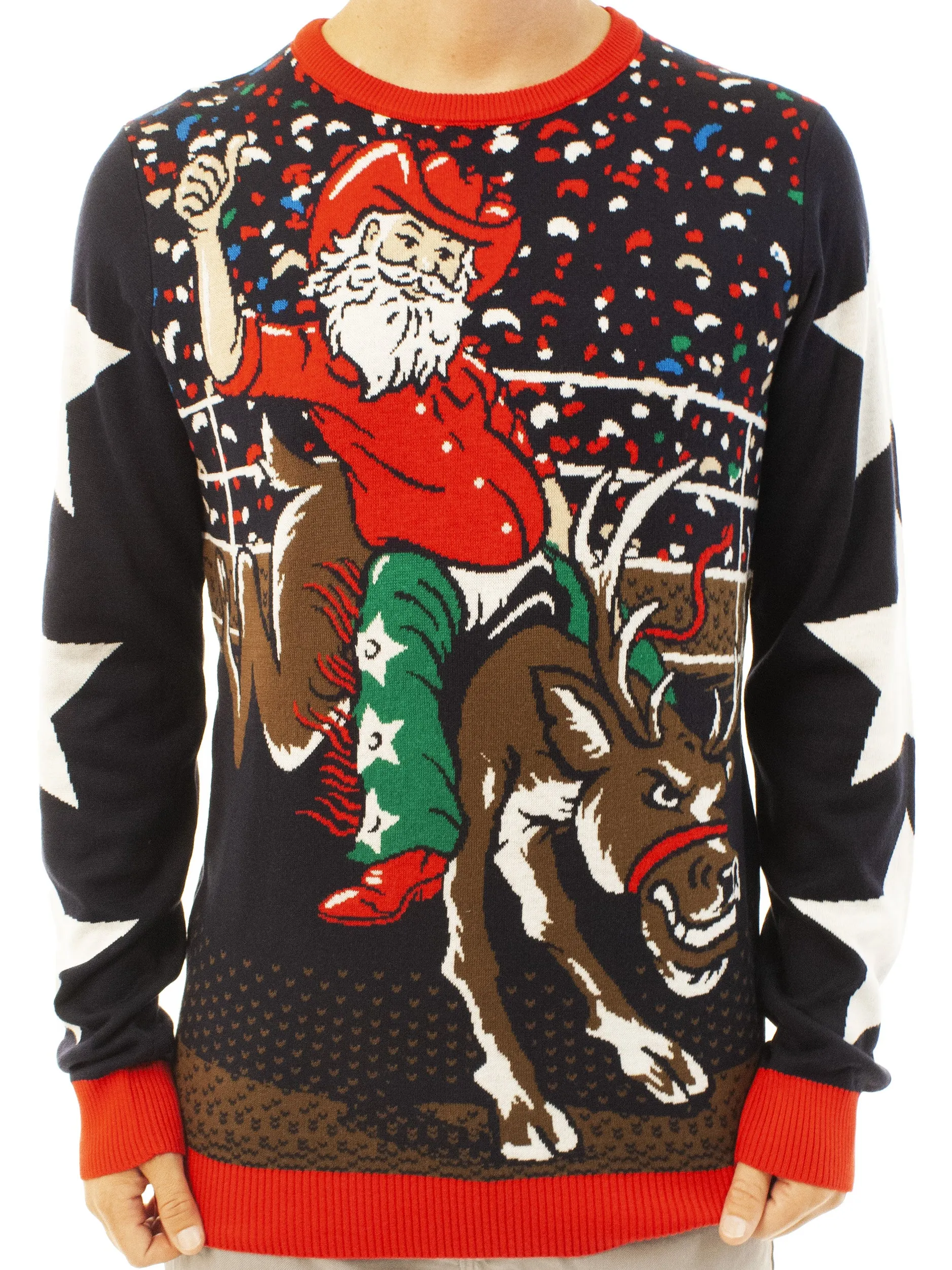 Rodeo Santa | Ugly Christmas Sweater For Men & Women | Unisex Sizing