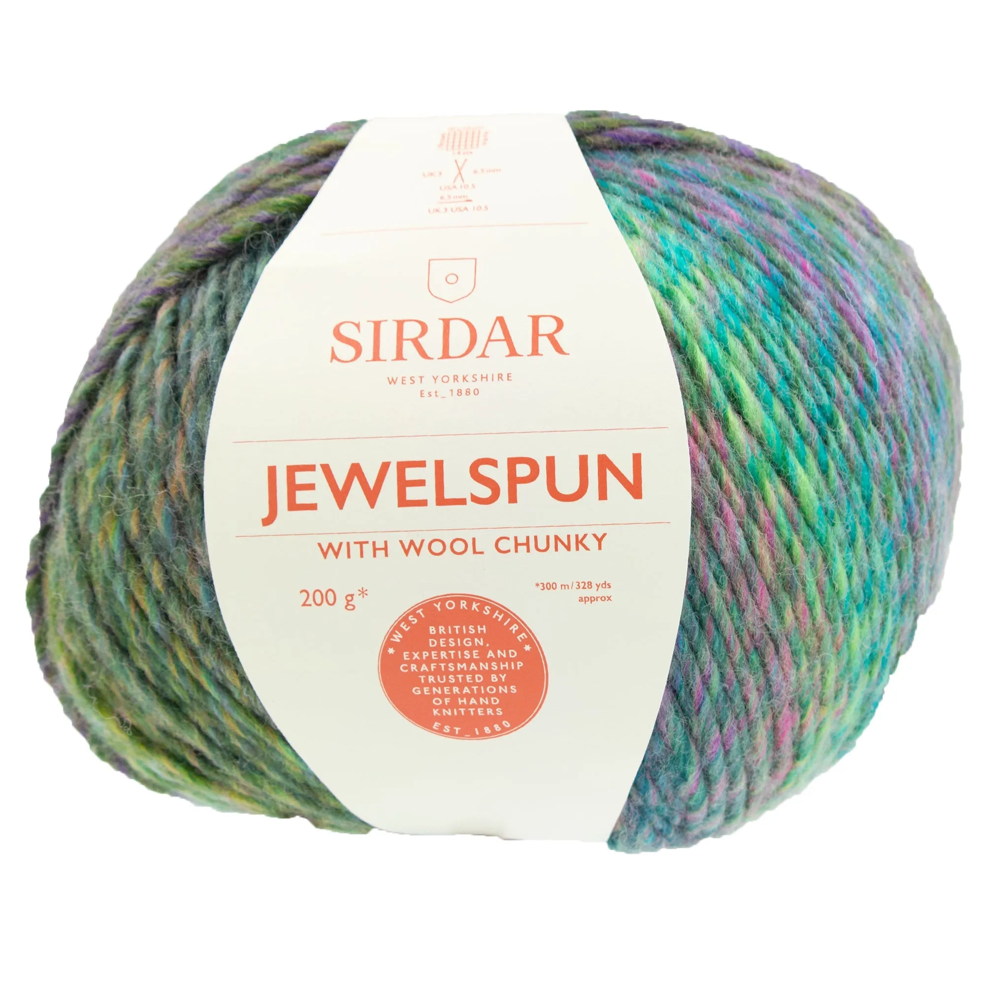 Sirdar Jewelspun with Wool Chunky Yarn - 201 Emerald Shore