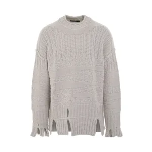 Textured Mock Neck Sweater in Bone