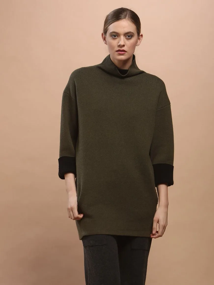 Two-Tone Double-Face Tunic