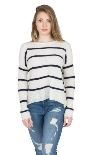 Velvet by Graham & Spencer Apolla Crewneck Striped Sweater