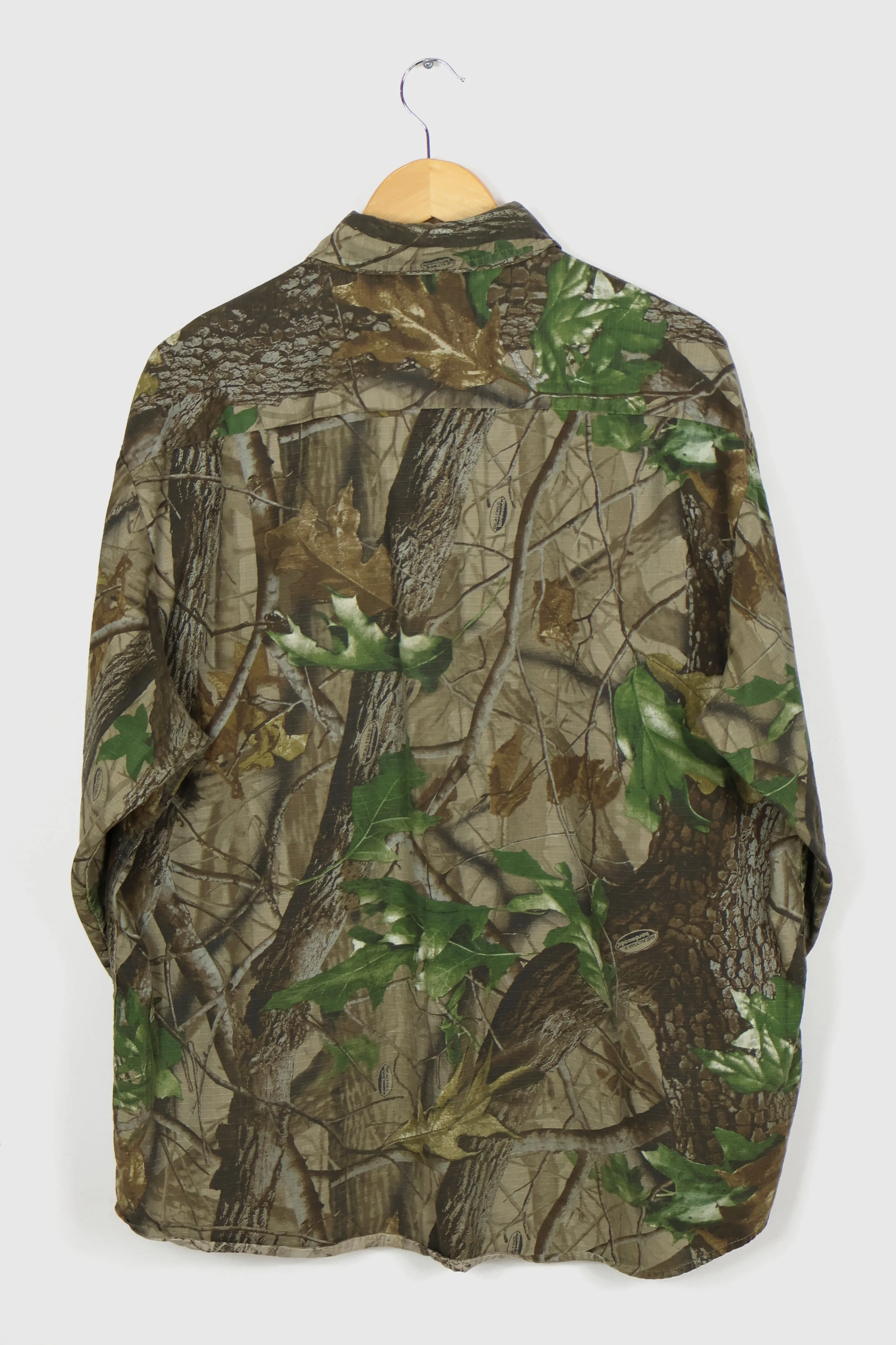 Vintage Lightweight Real Tree Camo Button-Down Shirt