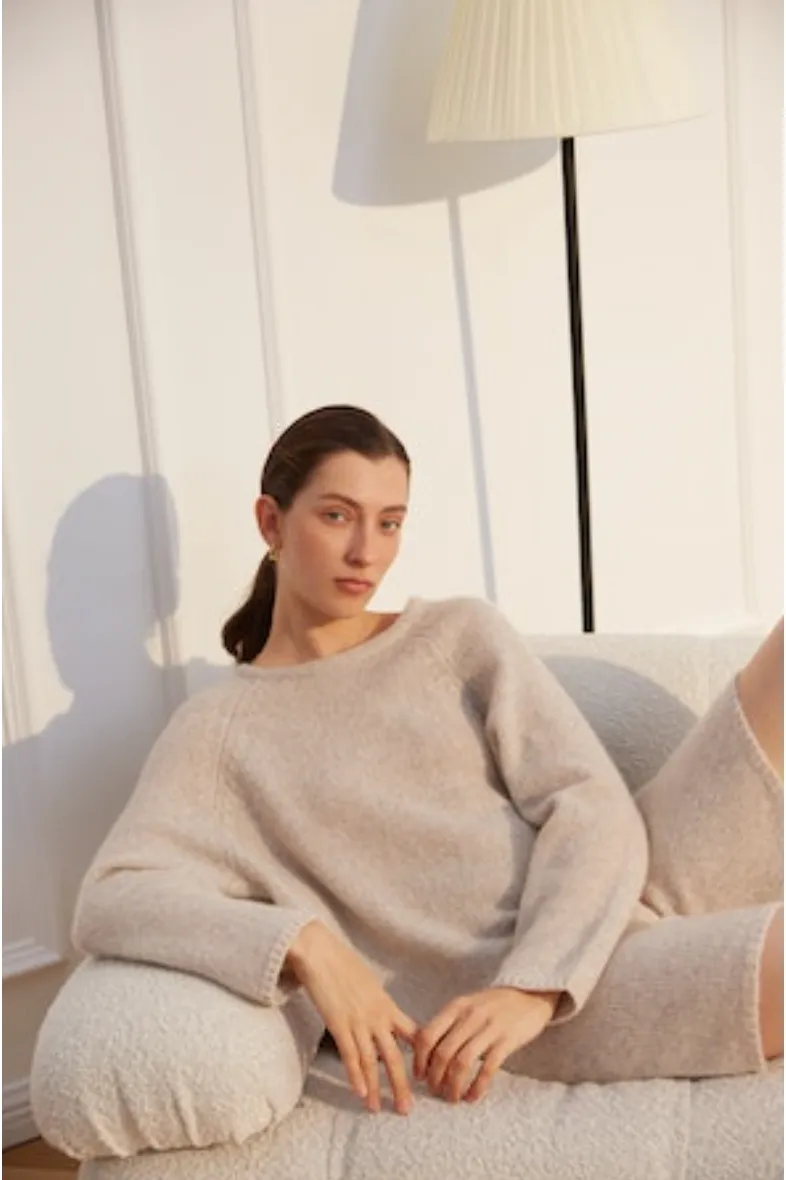 W. Cashmere SIERRA Crew Neck Sweater | Earth