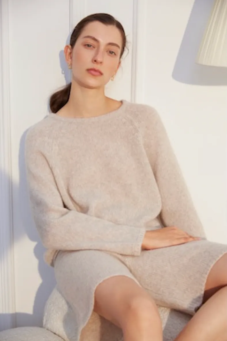 W. Cashmere SIERRA Crew Neck Sweater | Earth