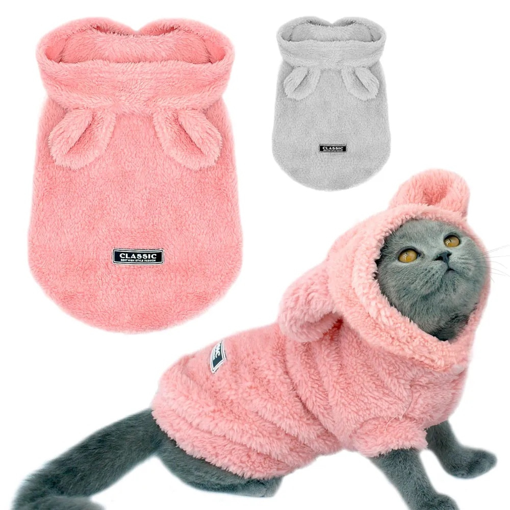 Winter Warm Dog Cat Clothes Kitten Coat Jacket For Small Medium Cats Chihuahua Yorkshire